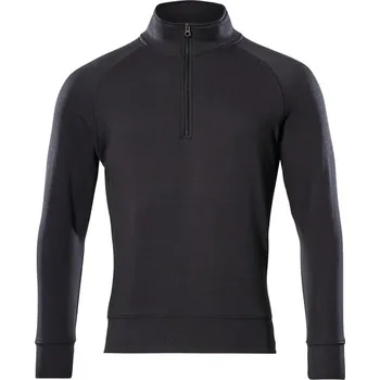 Pánská mikina MASCOT® Mikina s krátkým zipem Černá Velikost: 3XL