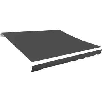 Markýza vidaXL Plachta na markýzu antracitová 400 x 300 cm plátěná