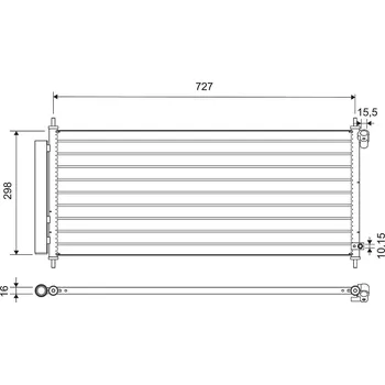 Výparník klimatizace Kondenzátor, klimatizace VALEO 812718