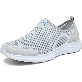 Pánské tenisky Pánské síťované tenisky s pohodlnou podrážkou Velikost: 41, Barva (Varianta): Světle šedá