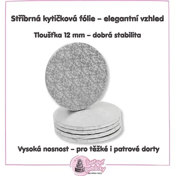 Kruh průměr 300mm dortová podložka tloušťka 12mm