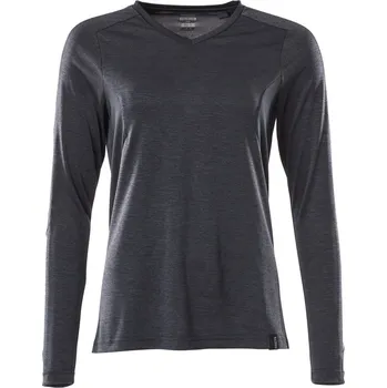 Pánské tričko MASCOT® Triko s dlouhým rukávem Černomodrá melánž Velikost: 5XL