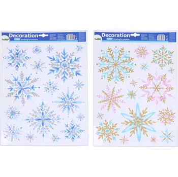 Okenní dekorace Wiky Dekorace okenní 41x29 cm Vločky VÁNOCE