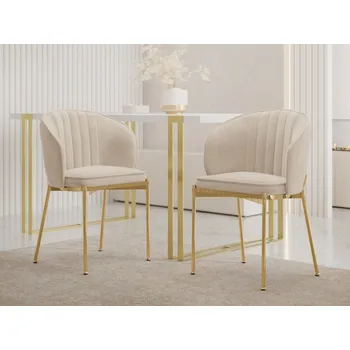 Set 2 ks jídelních židlí Archie DC-1259/GL, Barva: 98-béžová MIRJAN 5903211416286