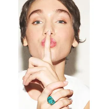 Hodinky Hodinky Fossil Watch Ring ES5415 Tyrkysová OS