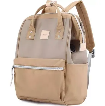 Městský batoh Himawari studentský batoh USB port Sorrel Camel 19L