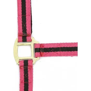 Ohlávka NORTON Nylon malinová/černá COB