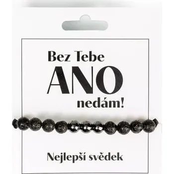 Náramek ALBI Náramek pro svědka - Bez tebe ANO nedám