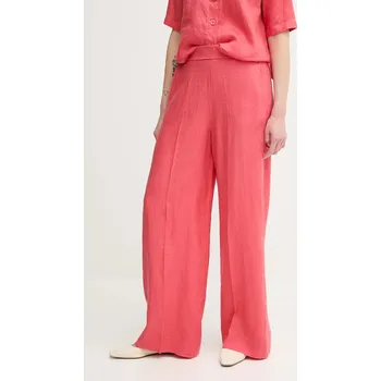 Pánské kalhoty Lněné kalhoty United Colors of Benetton 4AGHDF08K červená 33X, vel. M