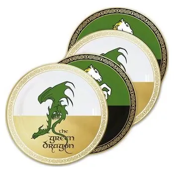 Talíř Pán prstenů Set talířů - Taverns (4 kusy)