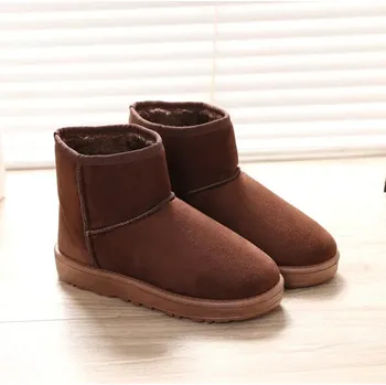 Dámská zimní obuv Zimní boty se zateplením a měkkou podrážkou Barva: Kávová, Velikost: 38