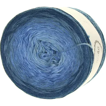 Příze Džínové ombre 3 - nitka 1000 m - Misha style příze