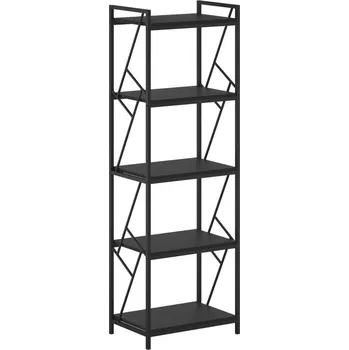 Šatní skříň Regál černý R2-FXJG 5P