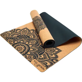722392 - Tchibo - Korková podložka na jógu Yoga Design Lab - barva: černá