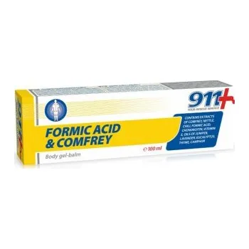 Masážní přípravek 911 Kosmetický masážní gelový balzám na tělo „Kostival a kyselina mravenčí“ 100ml M241