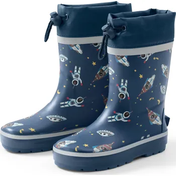 Dívčí holínky 683772 - Tchibo - Gumové holínky - pro ženy - vel. 22-23 - barva: modrá/s potiskem