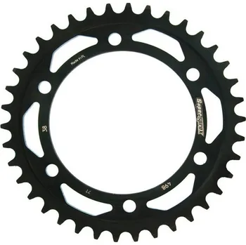 Řetězová sada pro motocykl Řetězová rozeta SUPERSPROX RFE-498:38-BLK černý 38 zubů, 525