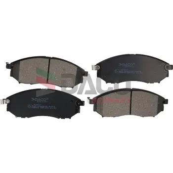 Brzdový systém Sada brzdových destiček, kotoučová brzda DACO 322617