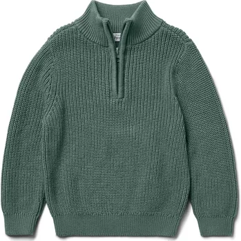 Dívčí svetr 702298 - Tchibo - Dětský pletený svetr troyer - pro ženy - vel. 86/92 - barva: zelená