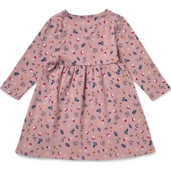 Dívčí oblečení 714195 - Tchibo - Dětské žerzejové šaty - pro miminko - vel. 50/56 - barva: růžová