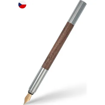 Pero plnicí Egino 3 dřevo ořech nerezová ocel