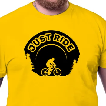 Pánské tričko Tričko Cyklisté | Cyklistické tričko JUST RIDE