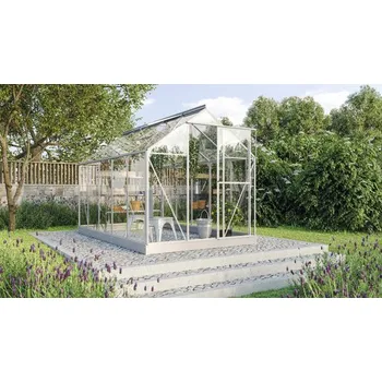 Pěstitelství Skleník Vitavia Triton 6200 skleněný 3 mm 198 x 317 cm hliník vč. základového rámu