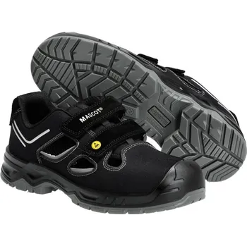 Dámské sandále MASCOT® Bezpečnostní sandály Černá/stříbrná Velikost: 41