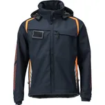 MASCOT® Softshell bunda s kapucí Černá modrá/hi-vis oranžová Velikost: 4XL