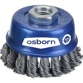 Brusný kartáč Osborn kartáč drátěný hrncový, závit M14, copový ocelový drát 0,35 mm 0002-608 131