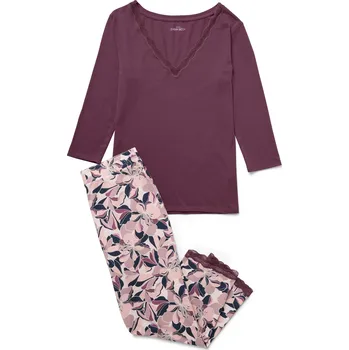 Dámské noční prádlo 706380 - Tchibo - Pyžamová souprava - pro ženy - vel. XL 48/50 - barva: fialová