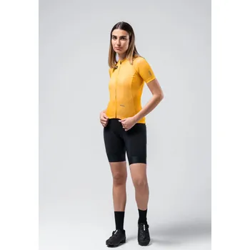 cyklistický dres GOBIK Cyklistický dres s krátkým rukávem - STARK - žlutá S