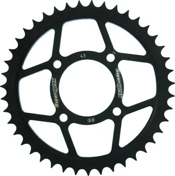 Řetězová sada pro motocykl Řetězová rozeta SUPERSPROX RFE-810:43-BLK černý 43 zubů, 428
