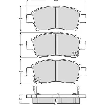 Brzdová destička Sada brzdových destiček STARLINE