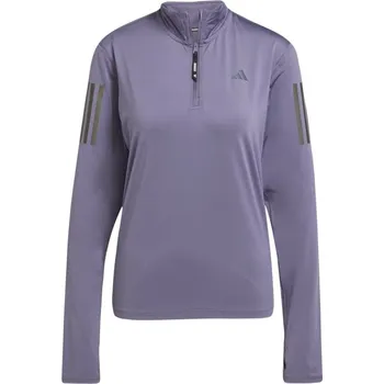 Dámská mikina adidas The Run Half-Zip Running Top Womens Violet 12 (M)