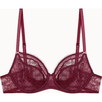 Podprsenka 716119 - Podprsenka s polovičními košíčky Passionata »Jeanne« - pro ženy - vel. 75B - barva: červená
