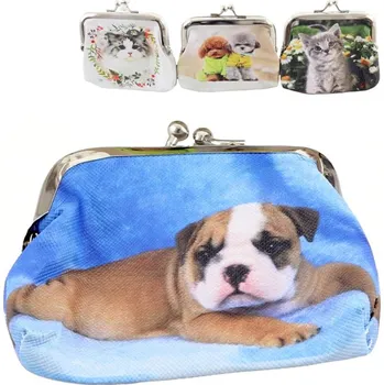 Peněženka Peněženka dětská zvířátka mazlíčci 9x8,5cm kovové zapínání 4 druhy