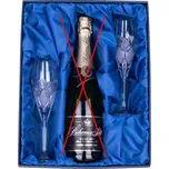 ONTE CRYSTAL Sada na sekt se skleničkami 150ml, Exclusive Šampus set - počet skleniček: 2 broušené skleničky