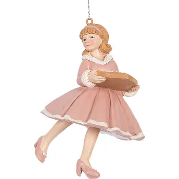 Vánoce Clayre & Eef - Dekorativní figurka děvčátka 6PR5303