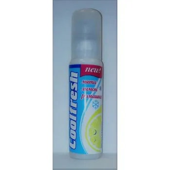 Ústní voda Coolfresh ústní sprej na svěží dech "Máta, citrón, heřmánek" 30ml AROMATIKA K298