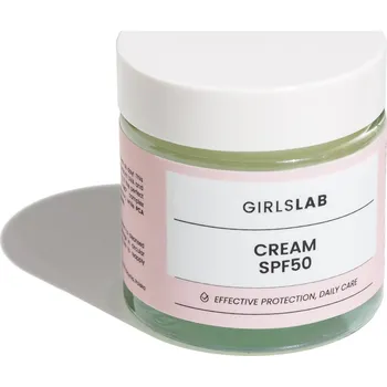 Přípravek na opalování GirlsLab krém na obličej SPF50, 30 ml