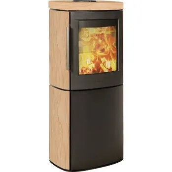 Krbová kamna Hwam 4540 SmartControl šedá a pískovec Tobacco