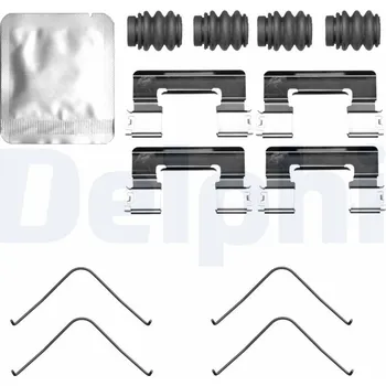 Přislušenství brzdového systému Sada příslušenství, obložení kotoučové brzdy DELPHI LX0821