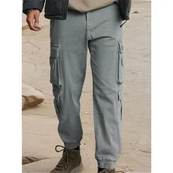 Pánské kalhoty Sinsay - Kalhoty cargo - šedá - 164EV-85X - 164EV-85X-28