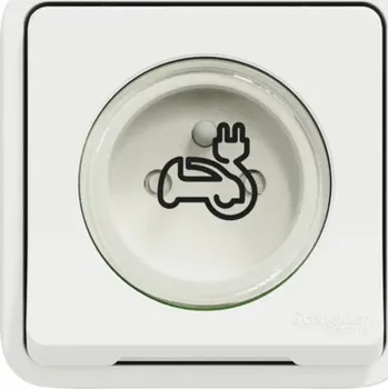 Elektrická zásuvka Zásuvka Schneider Electric SE Mureva EV 2P+E bílá