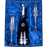 ONTE CRYSTAL Bohemia Sekt Prestige Brut se 2 skleničkami 150ml, Klasika