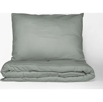 Lněné povlečení 140x200 cm tmavá máta