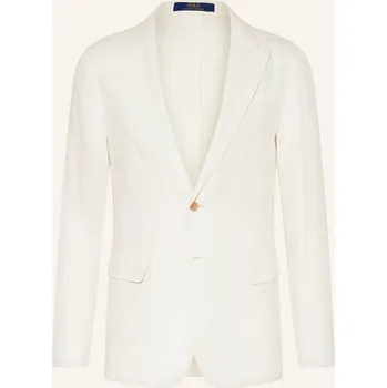 Pánské sako Polo Ralph Lauren Pánské Lněné Sako Slim Fit, krémová, 54