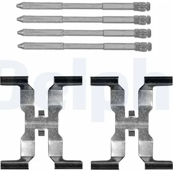 Přislušenství brzdového systému Sada příslušenství, obložení kotoučové brzdy DELPHI LX0812