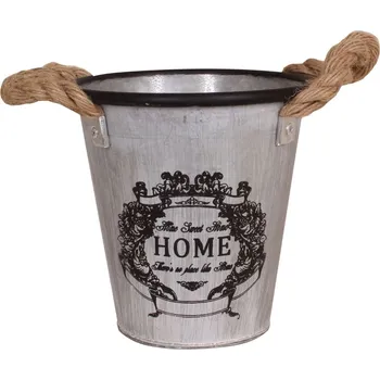 Květináč Obal na květináč Shabby, ø 19,5 cm, kov 89-HF141098-B